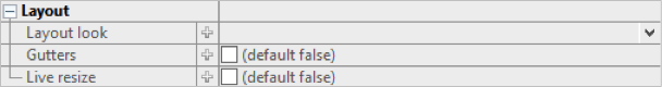Border layout properties in property editor