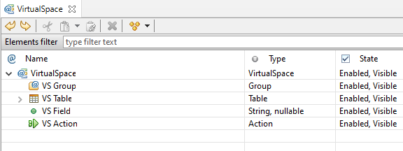 Connect a panel to VirtualSpace from the property editor.